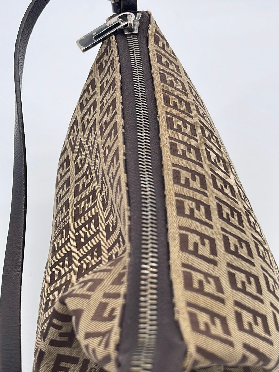 Fendi Pochette Bag in Brown Zucca Canvas