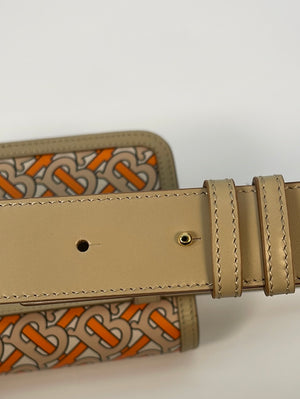 Belt bags Burberry - TB Monogram print leather belt bag - 8015965