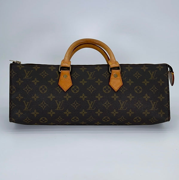 Louis Vuitton Vintage Black Epi Leather Sac Tricot Triangle Bag
