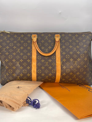 Vintage Louis Vuitton Monogram Vernis Keepall Bag 45 Retail over