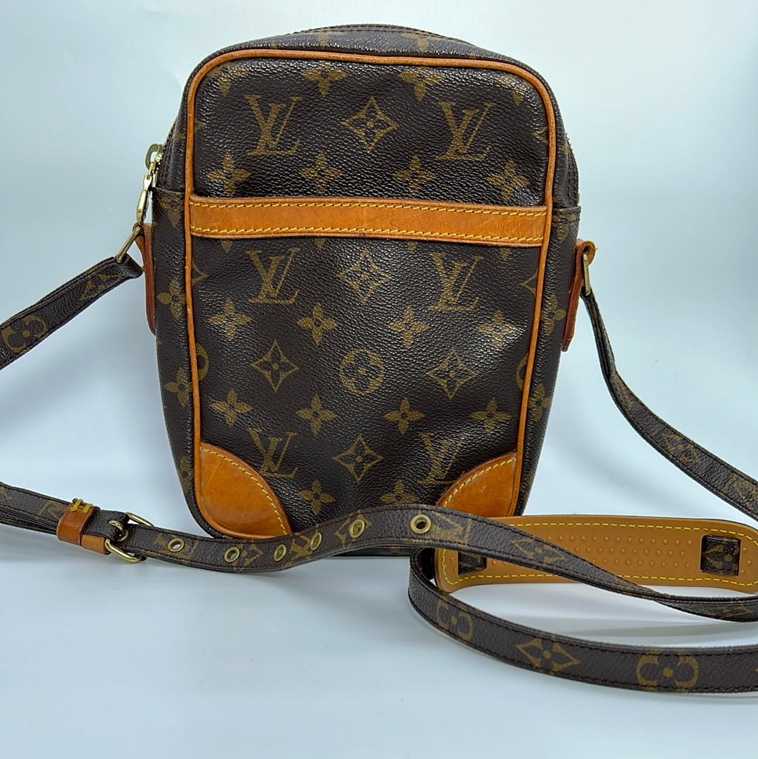 Vintage Louis Vuitton Monogram Danube Shoulder Cross Body Bag 