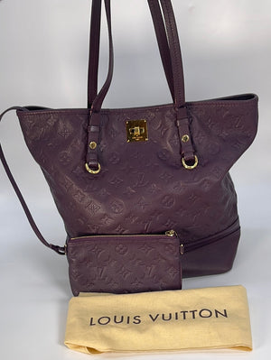 PRELOVED LOUIS VUITTON Monogram Empreinte Purple Leather Citadine PM B –  KimmieBBags LLC