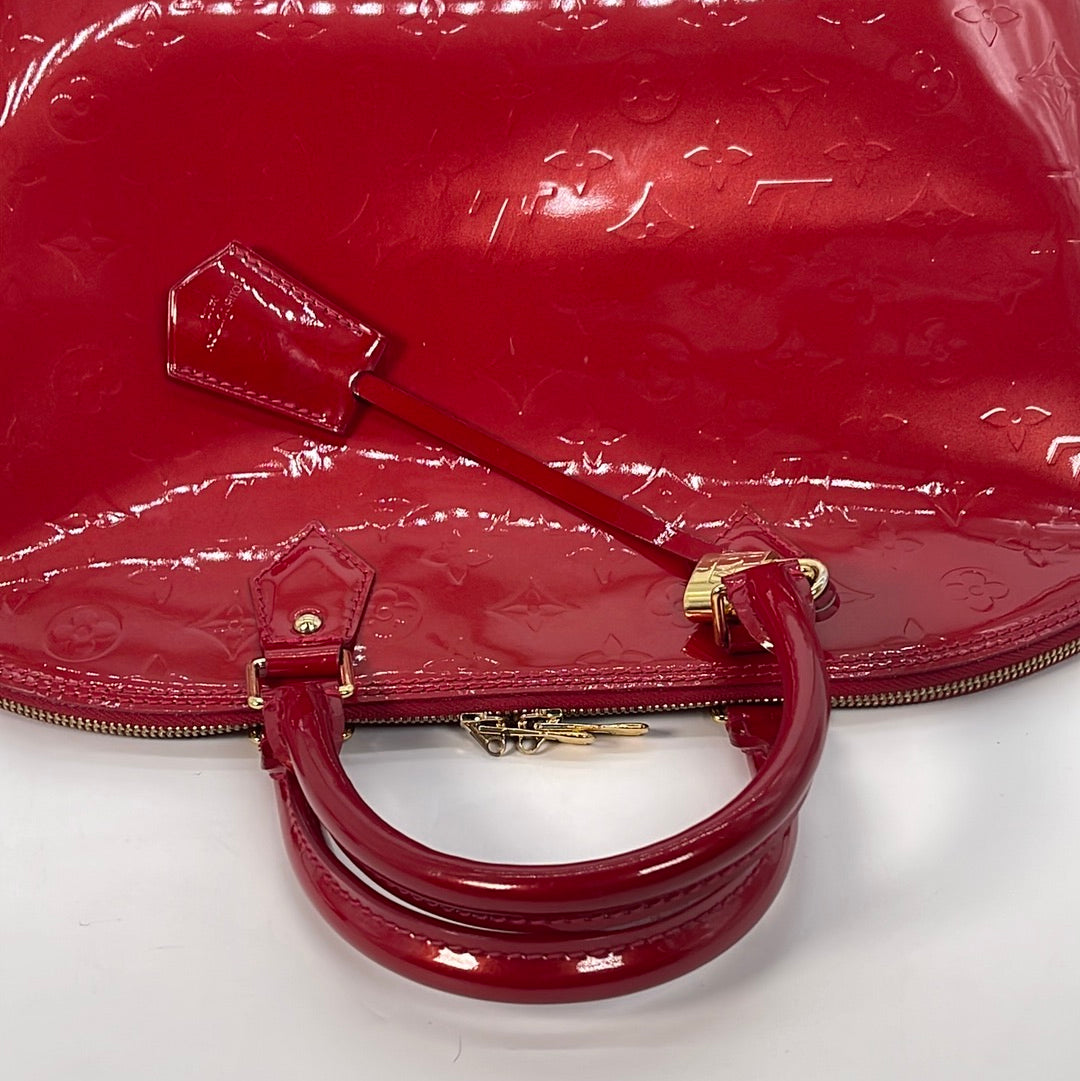 PRELOVED Louis Vuitton Monogram Red Vernis Alma PM Bag MI3183 060523 –  KimmieBBags LLC