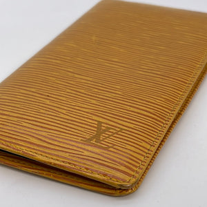 Louis Vuitton // 1996 Red Epi Leather Checkbook Wallet // CA0946
