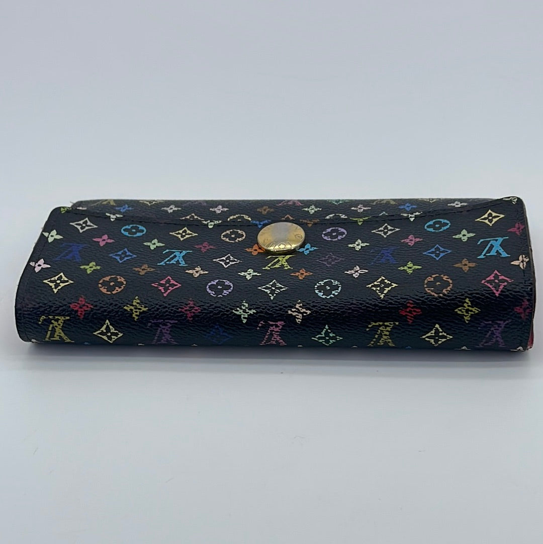 Louis Vuitton Sarah Sunset Kaki Leather Ladies Wallet M81276 For