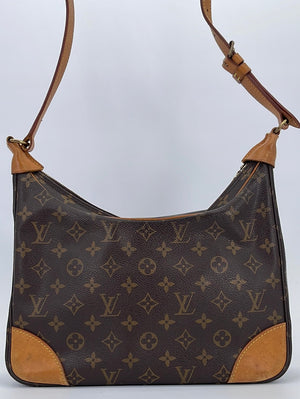 Louis Vuitton, Bags, Louis Vuitton Boulogne Handbag Monogram Canvas 3  Brown