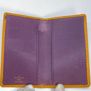 Louis Vuitton Red Epi Leather Checkbook Wallet Louis Vuitton