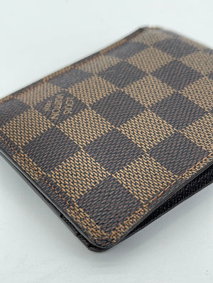 Louis Vuitton Damier Ebene Canvas Bi-Fold Wallet on SALE