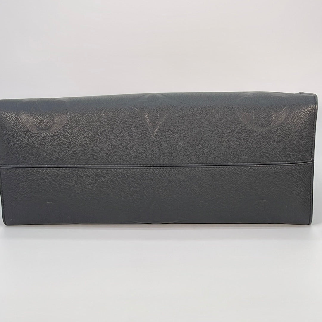 Louis Vuitton Black LV Monogram Empreinte Onthego GM Handbag $3500