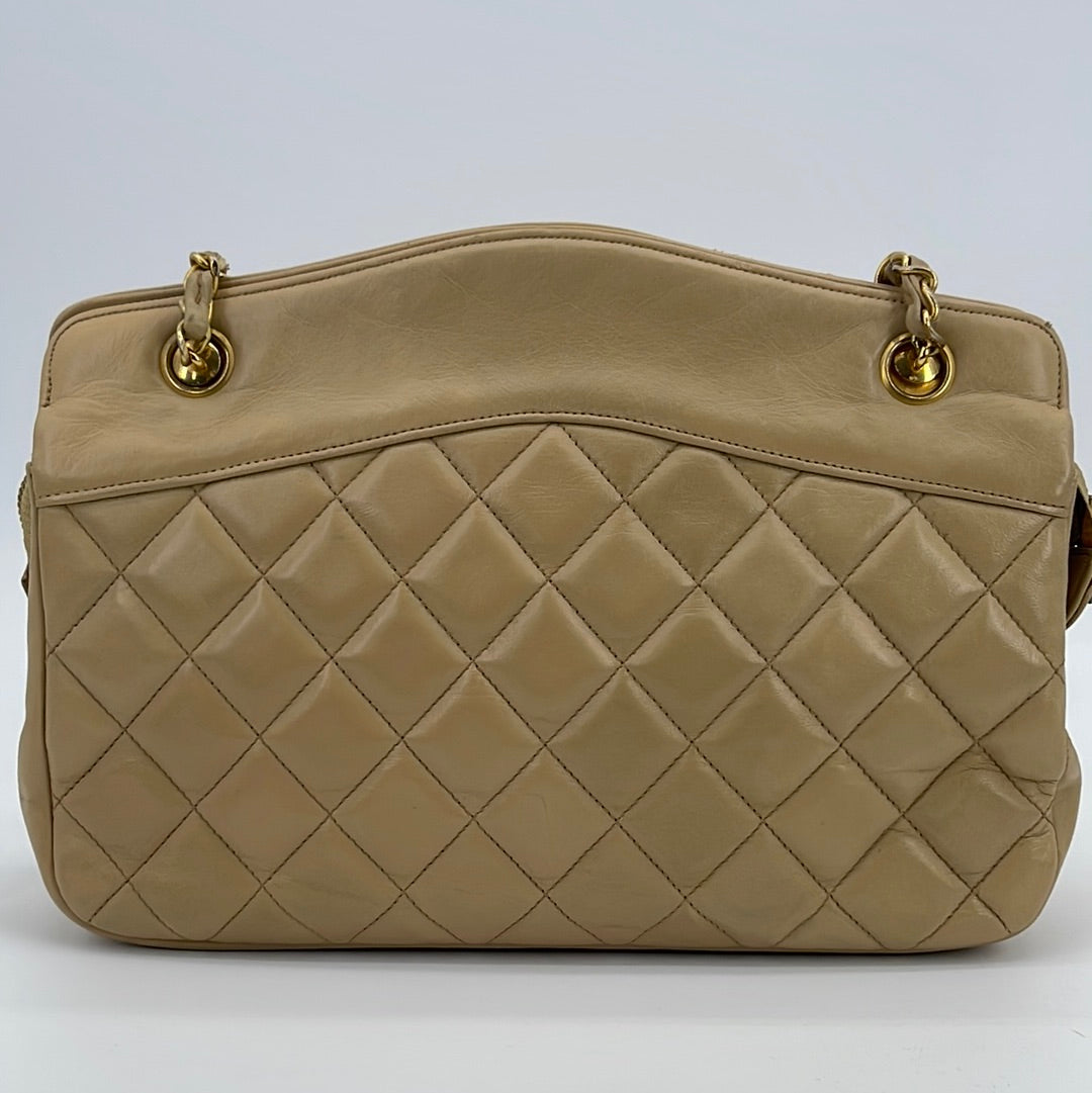 PRELOVED CHANEL Yellow Quilted Suede and Green Leather Gabrielle Cross –  KimmieBBags LLC