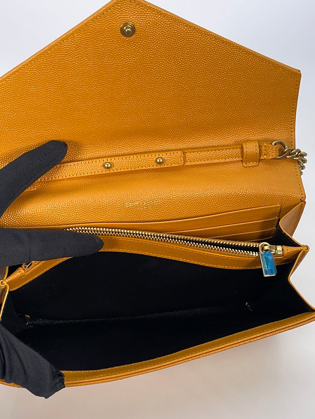 Cassandre Envelope Crossbody Bag, Gold Hardware