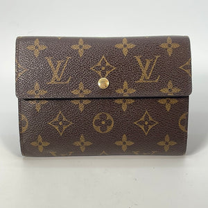 Louis Vuitton Womens Porte Tresor Etui Papier Monogram Trifold Wallet -  Shop Linda's Stuff