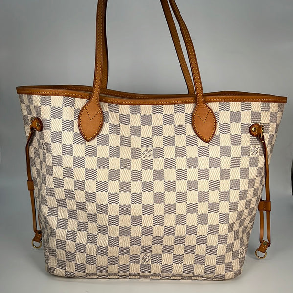 Preloved Louis Vuitton Damier Azur Neverfull MM Tote AR2192 120122 –  KimmieBBags LLC