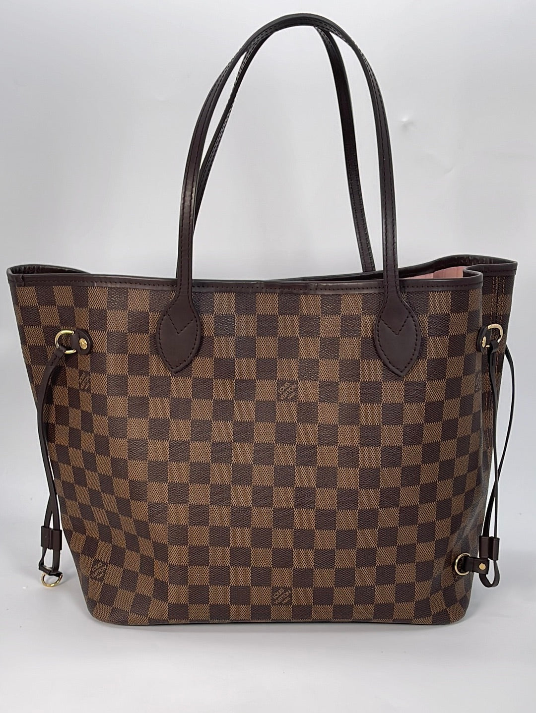 Neverfull cloth tote Louis Vuitton Beige in Cloth - 21561200