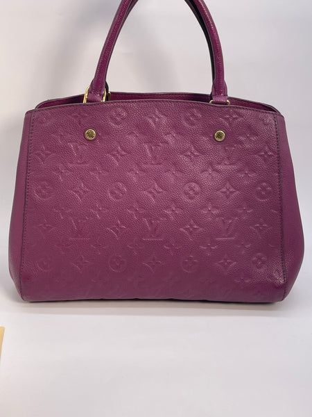 PRELOVED Louis Vuitton Montaigne MM Purple Empriente Monogram Leather –  KimmieBBags LLC