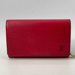 Louis Vuitton Yellow Epi Leather Porte Tresor Sarah Flap Wallet