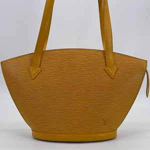 Authentic Louis Vuitton Noé PM Shoulder Bucket Bag Yellow Epi