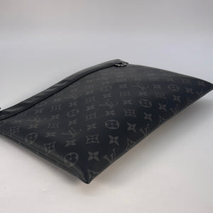 Black Louis Vuitton Monogram Eclipse Toilet Pouch GM Clutch Bag