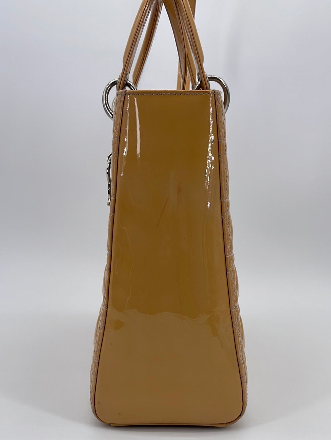 Christian Dior Vintage Lady Dior Handbag Cannage Quilt Denim Large at  1stDibs