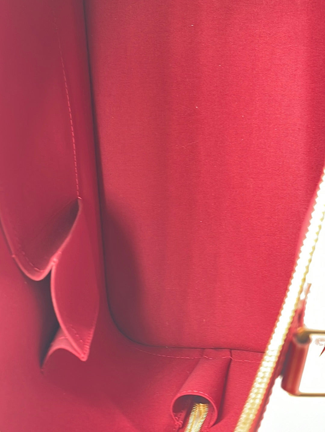 My Sister's Closet  Louis Vuitton ouis Vuitton Red Alma Vernis GM Bag