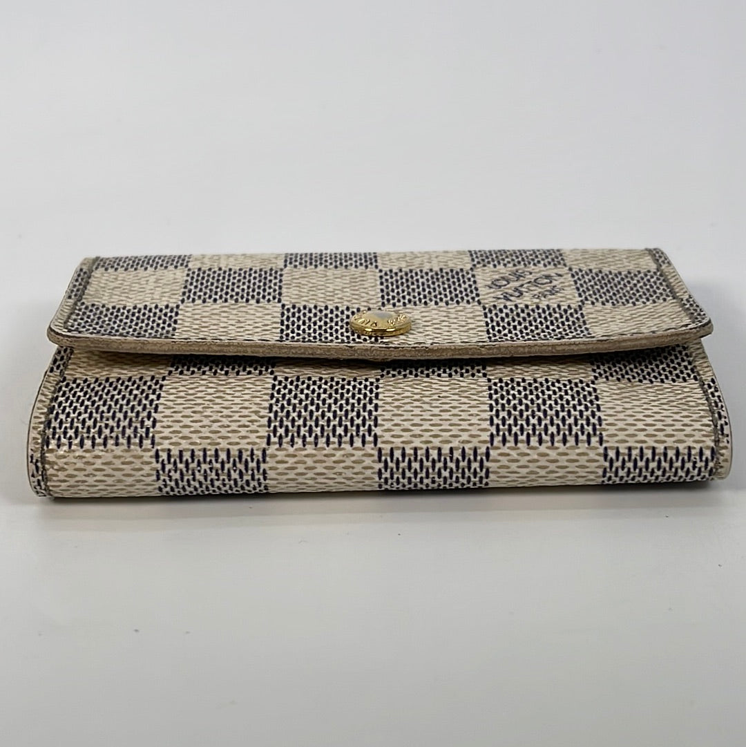 Louis Vuitton Limited Edition Damier Azur Canvas Complice Trunks And Bags  Key And Change Holder
